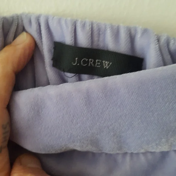 🌙J.CREW Peplum Velvet Lavender Skirt. - Picture 7 of 11